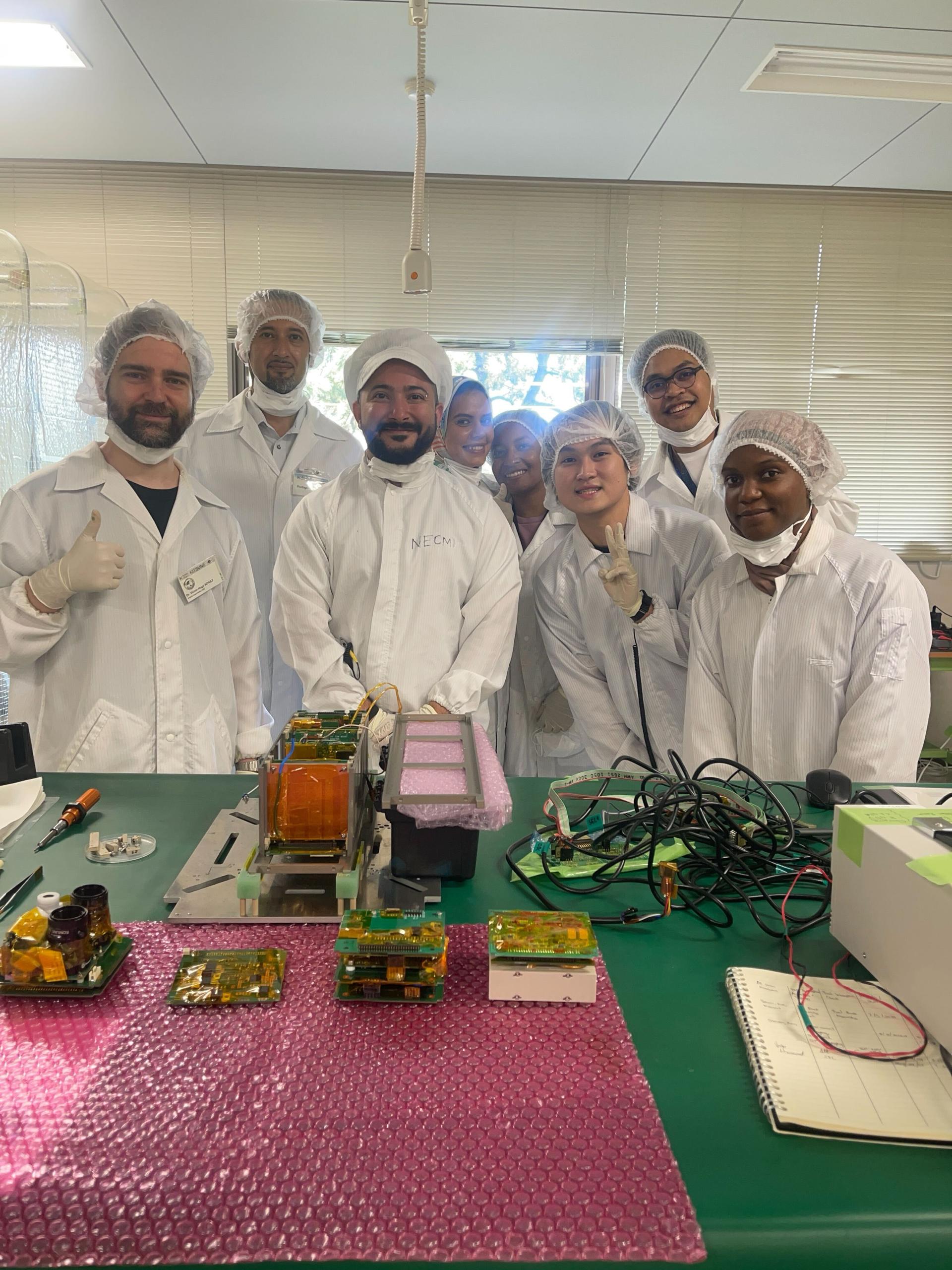 Working on a satellite project, Leopard